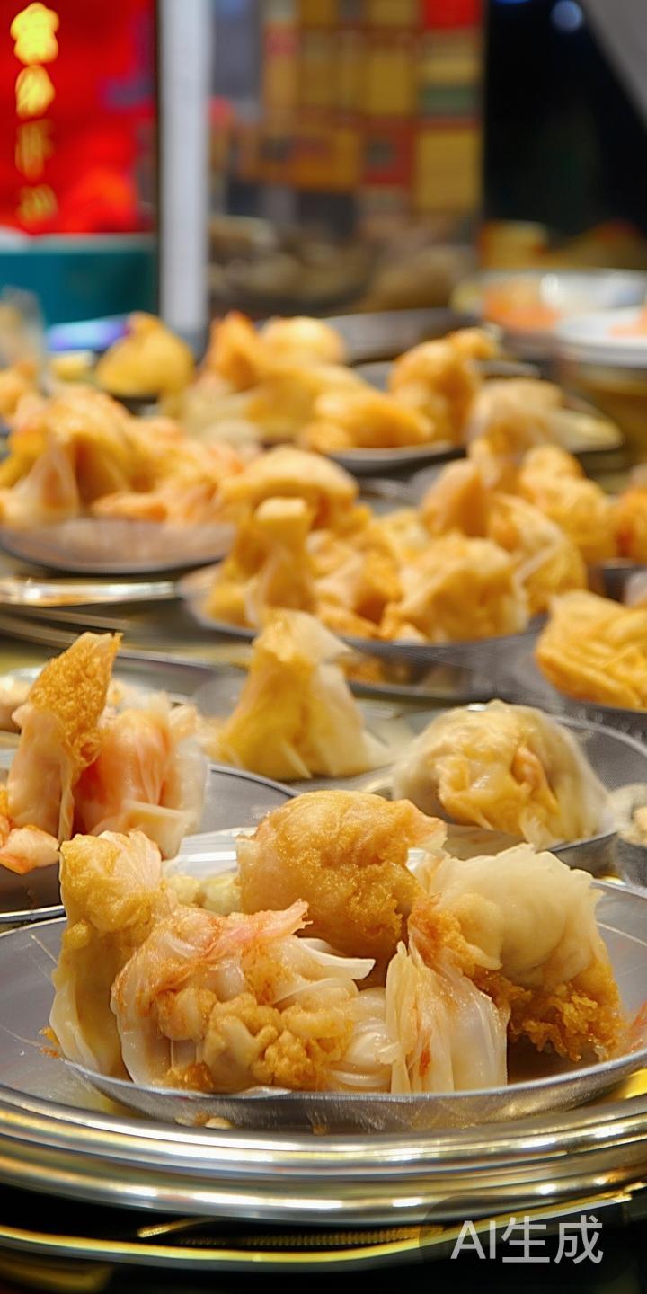 广式点心&nbsp;正宗的凤爪、虾饺、烧卖等，让你在享受精致